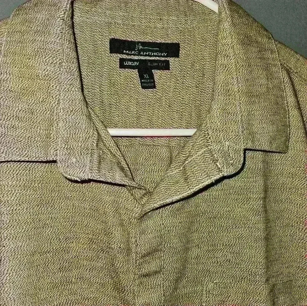 Marc Anthony Mens Short Sleeve Button Up Shirt Size Xl - Picture 4 of 12